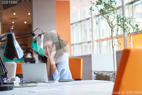 Image of Modern business woman in the office