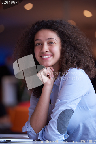 Image of Modern business woman in the office