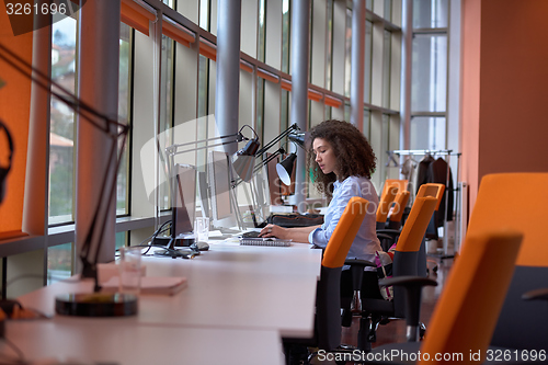 Image of Modern business woman in the office