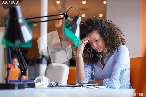 Image of Modern business woman in the office