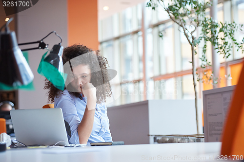 Image of Modern business woman in the office
