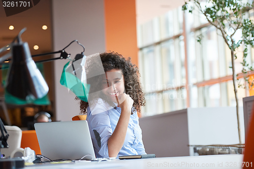 Image of Modern business woman in the office
