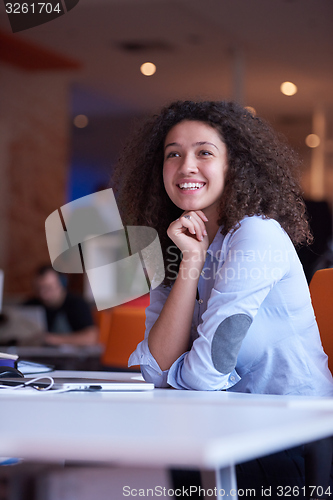 Image of Modern business woman in the office
