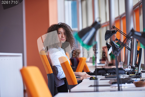 Image of Modern business woman in the office