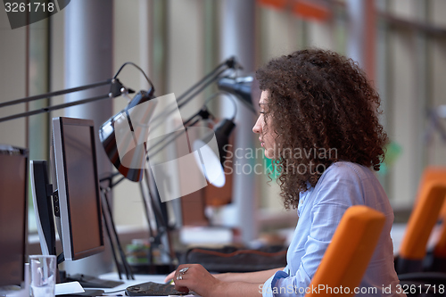Image of Modern business woman in the office