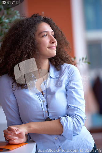 Image of Modern business woman in the office