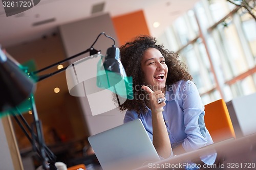 Image of Modern business woman in the office