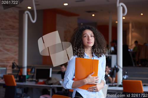 Image of Modern business woman in the office