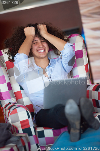 Image of Modern business woman in the office
