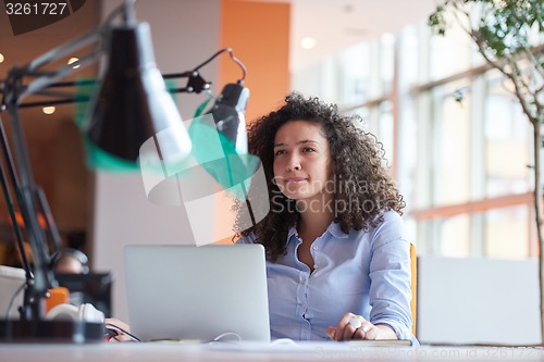 Image of Modern business woman in the office