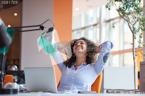 Image of Modern business woman in the office