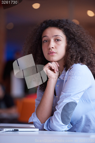 Image of Modern business woman in the office