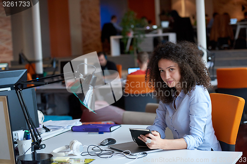 Image of Modern business woman in the office