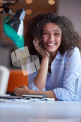 Image of Modern business woman in the office