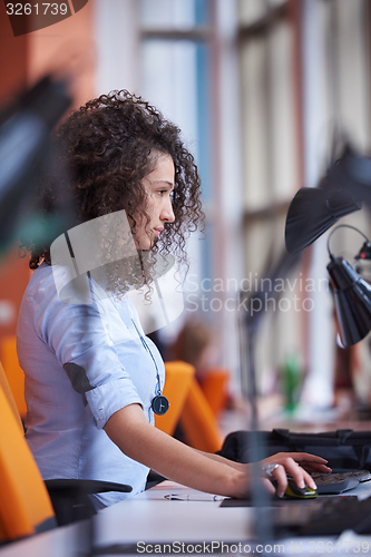 Image of Modern business woman in the office