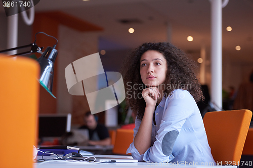 Image of Modern business woman in the office