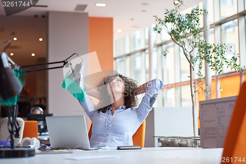 Image of Modern business woman in the office