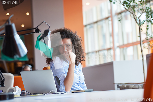 Image of Modern business woman in the office