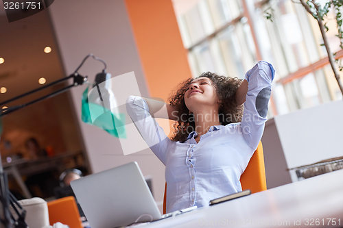 Image of Modern business woman in the office