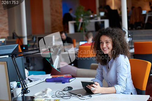 Image of Modern business woman in the office