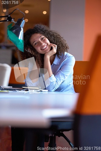 Image of Modern business woman in the office