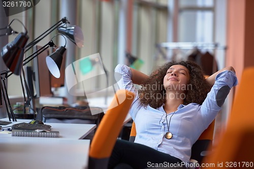 Image of Modern business woman in the office