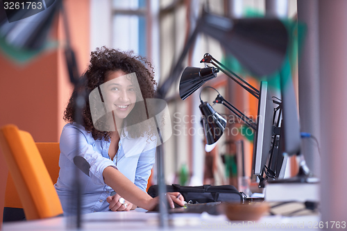 Image of Modern business woman in the office