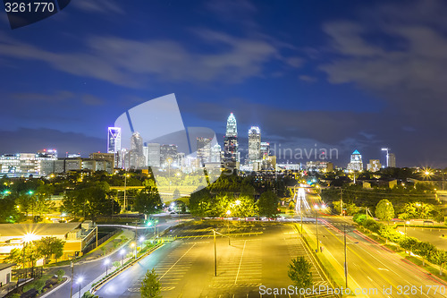 Image of Downtown of Charlotte  North Carolina skyline