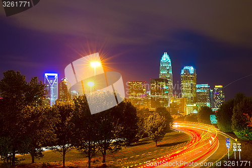 Image of Downtown of Charlotte  North Carolina skyline