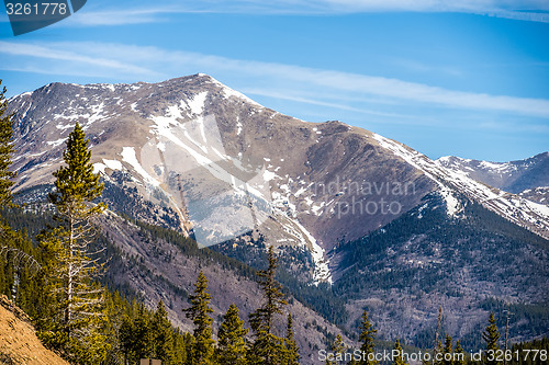 Image of colorado rocky mountains near monarch pass
