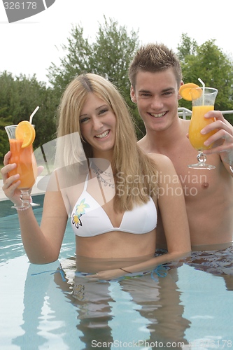 Image of Couple at pool
