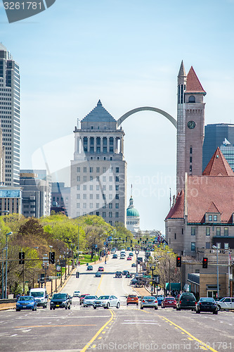 Image of saint louis missouri downtown at daylight