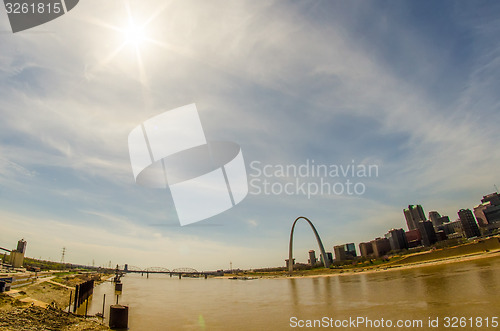 Image of saint louis missouri downtown at daylight