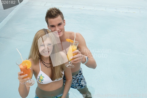 Image of Couple at pool