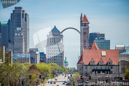 Image of saint louis missouri downtown at daylight