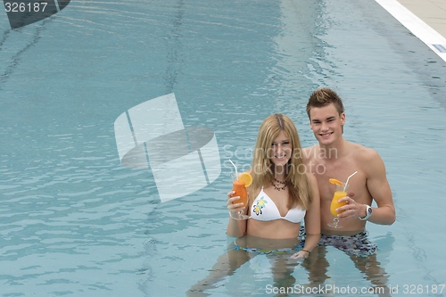 Image of Couple at pool