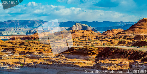 Image of Lake Powell the second largest man-made lake in the United State