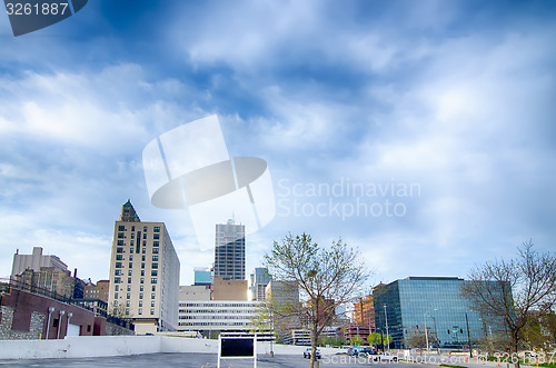 Image of Kansas City skyline at sunrise