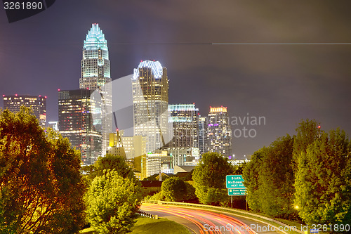 Image of Downtown of Charlotte  North Carolina skyline