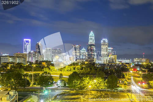 Image of Downtown of Charlotte  North Carolina skyline