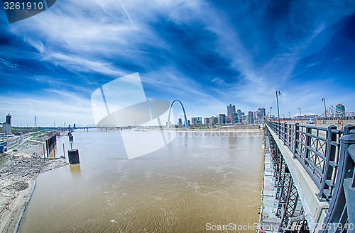 Image of saint louis missouri downtown at daylight