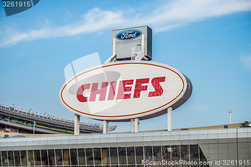 Image of Arrowhead Stadium, home of the Kansas City Chiefs , Kansas City,