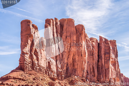 Image of Monument valley under the blue sky