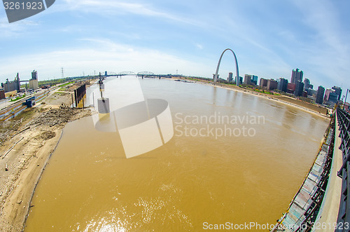 Image of saint louis missouri downtown at daylight