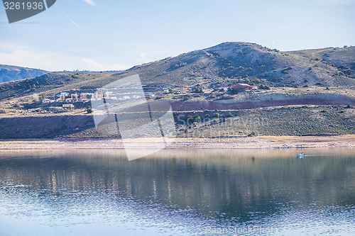 Image of blue mesa reservoir in gunnison national forest colorado