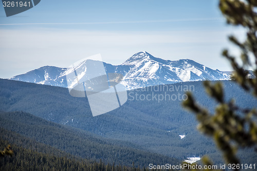 Image of colorado rocky mountains near monarch pass