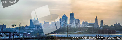 Image of Kansas City skyline at sunrise