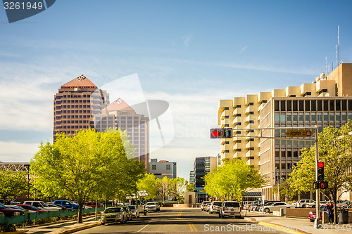 Image of albuquerque new mexico skyline of downtown