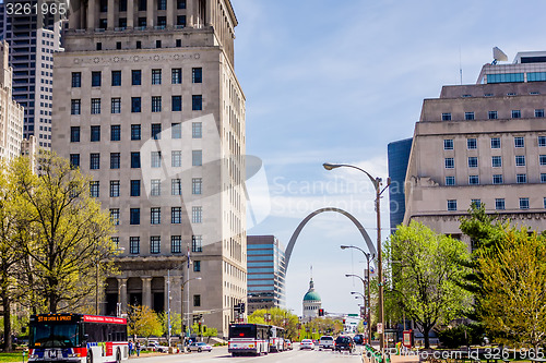 Image of saint louis missouri downtown at daylight