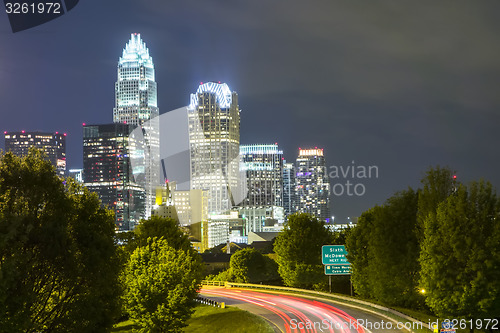 Image of Downtown of Charlotte  North Carolina skyline